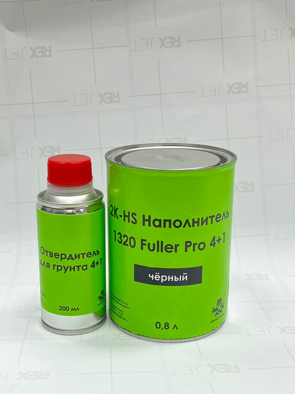 2К-HS Грунт -наполнитель ЧЁРНЫЙ  0.8+0.2