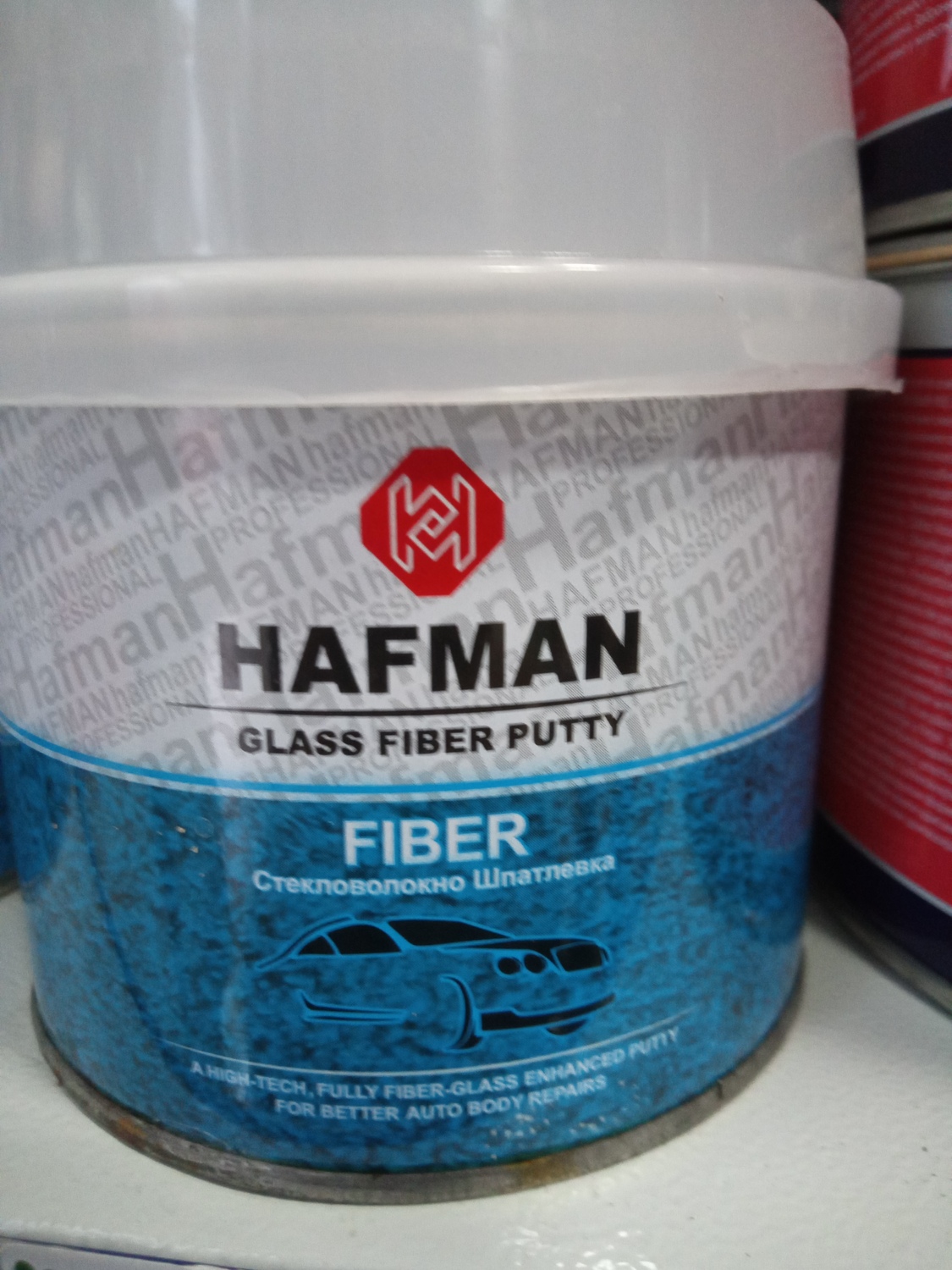 Шпатлёвка Hafman стекловолокно эконом   0.5кг